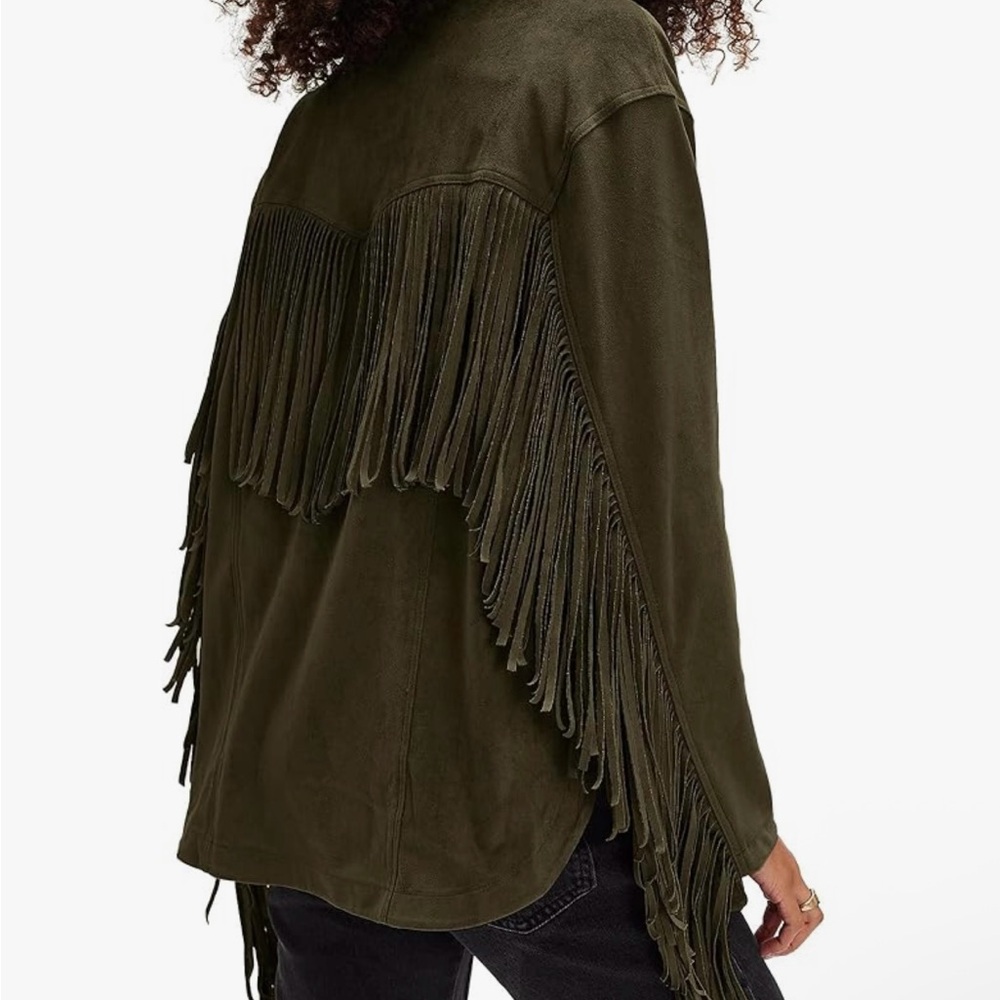 Olive Fringe Women's Jacket - Cowboy Carter